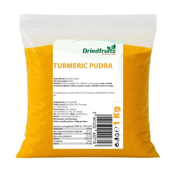 Turmeric Pudra 500gr, Driedfruits