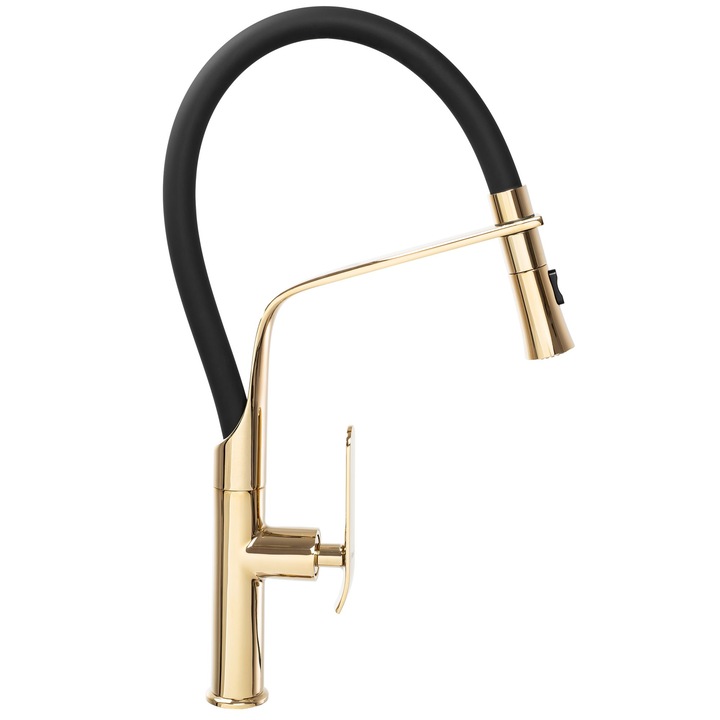 Смесител за мивка Rea Castor Gold, Златист, Месинг