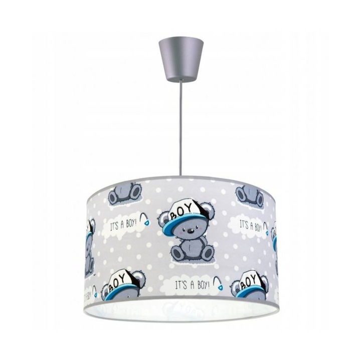 Пендел Light Home, Пластмаса, 90 см, E27, Сив