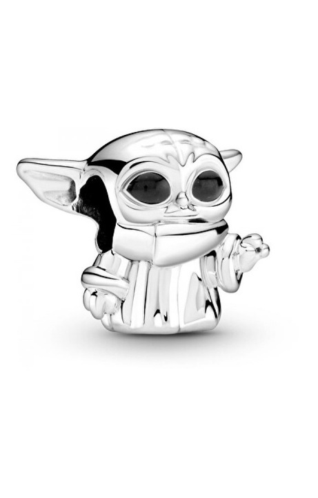 Talizmán, ezüst charm, Star Wars, Baby Yoda