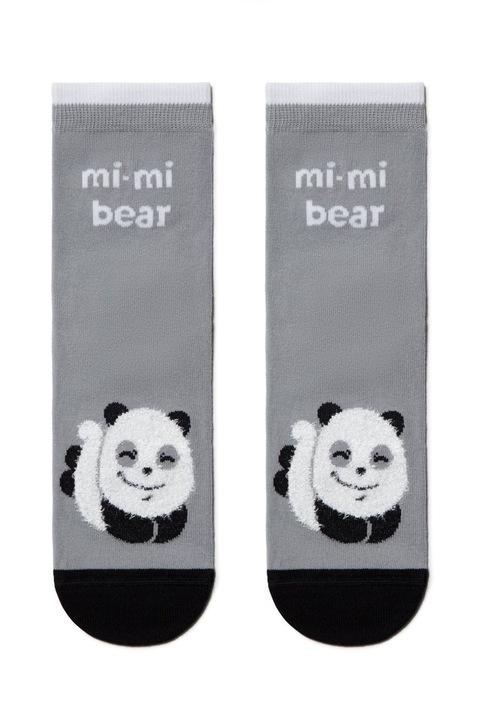 Дамски памучни чорапи, Conte Happy, Сив