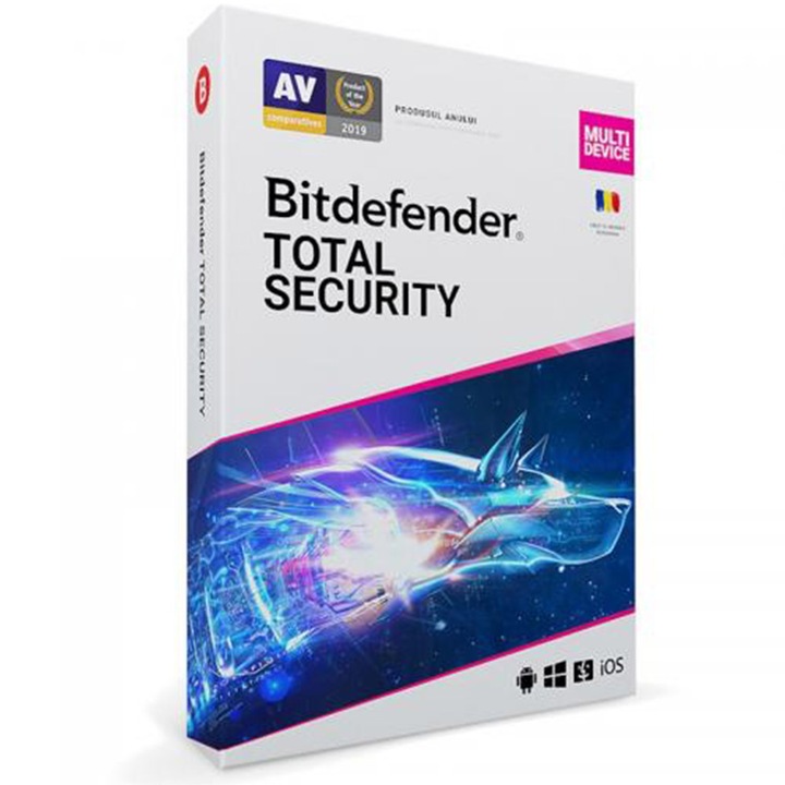 Licenta electronica Bitdefender Total Security, 10 Dispozitive, 2 ani, New