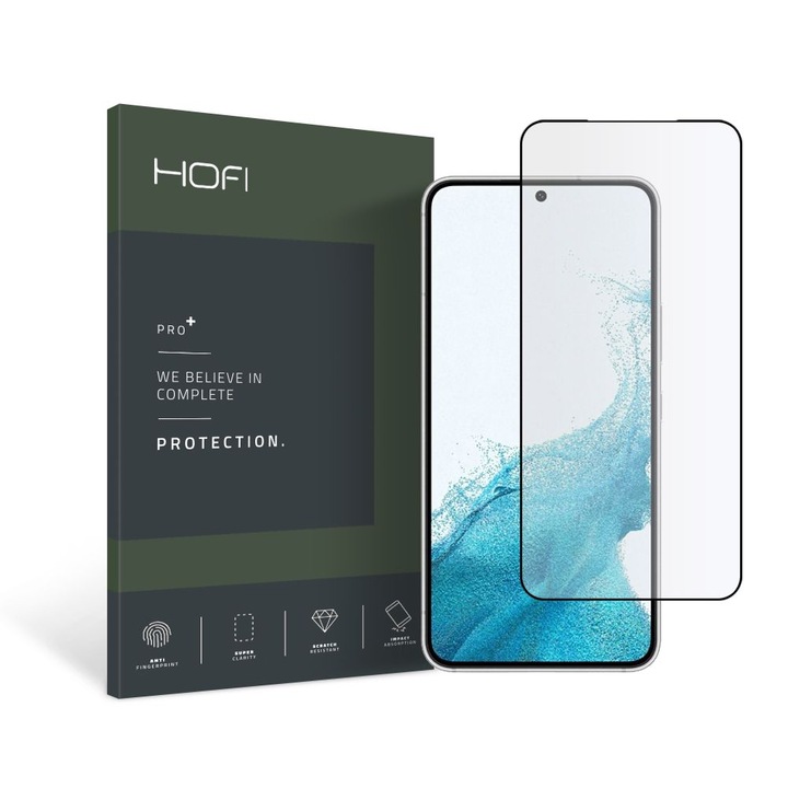 Стъклен протектор HOFI Hybrid Glass Pro+ за Samsung Galaxy S22, Black