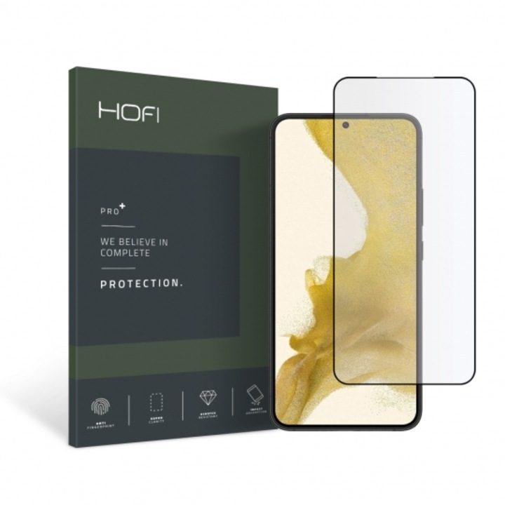 Стъклен протектор HOFI Hybrid Glass Pro+ за Samsung Galaxy S22+ Plus, Black