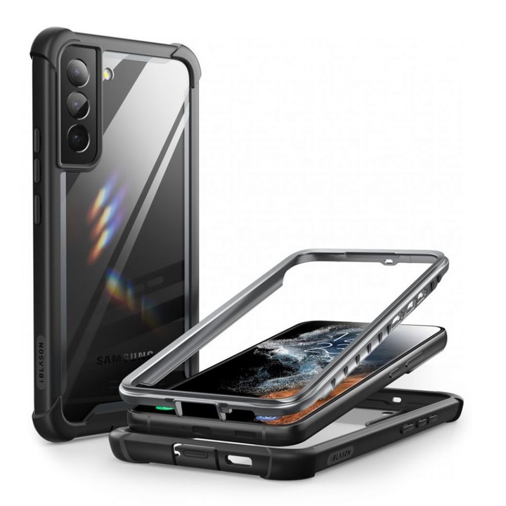 Удароустойчив хибриден кейс Supcase IBLSN ARES за Samsung Galaxy S22, Black