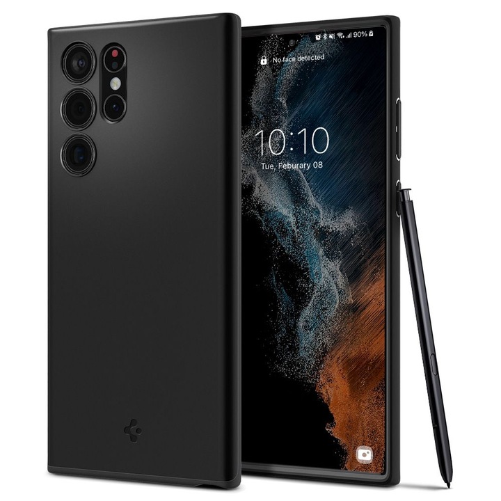 Калъф за Samsung Galaxy S22 Ultra 5G S908, Thin Fit, Elite Armor, U208, черен ACS03911