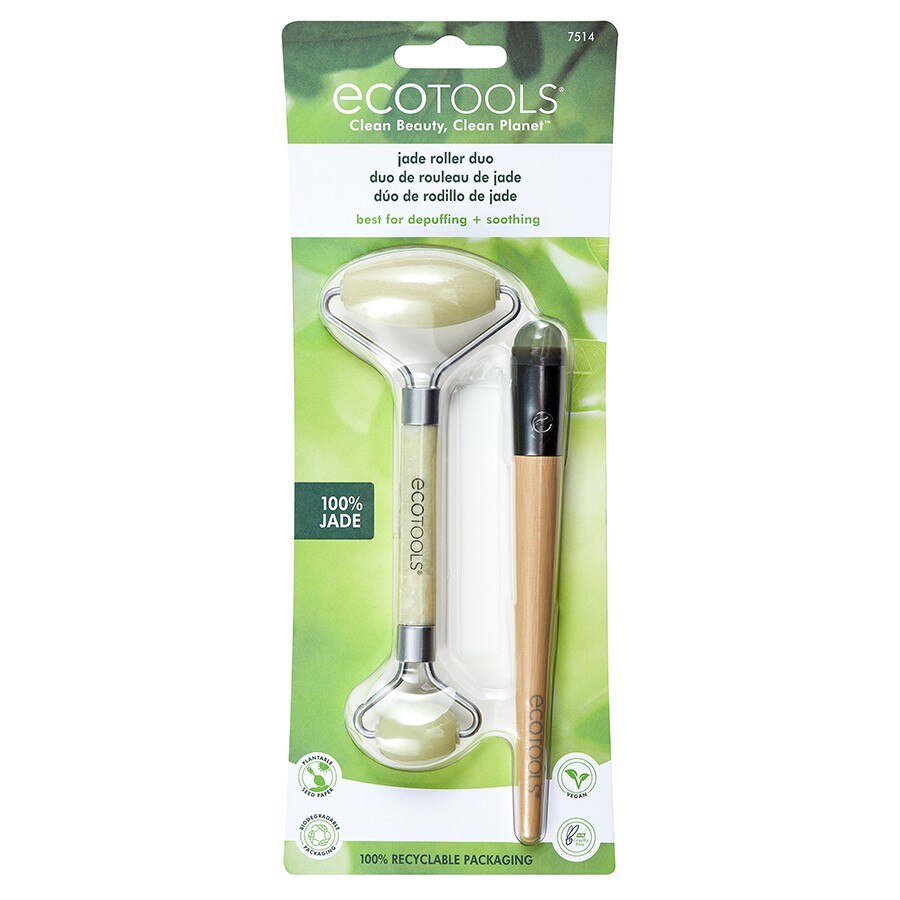 Rola masaj facial Jade Roller Duo Ecotools eMAG.ro