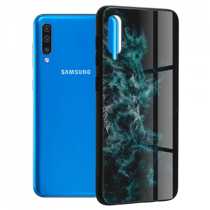 Techsuit, Tok kompatibilis a Samsung Galaxy A30s / A50 / A50s Techsuit Glaze Blue Nebula telefonnal