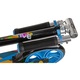 Fekete-kék PB Wave roller 180 mm átmérőjű kerekekkel
