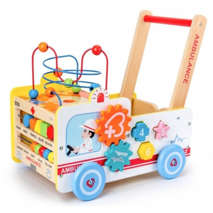 Дървен уокър с активности, Ecotoys, Бърза помощ