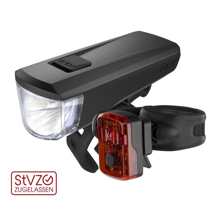 Kit luminos Kellys, USB, IPX4, LED, Negru