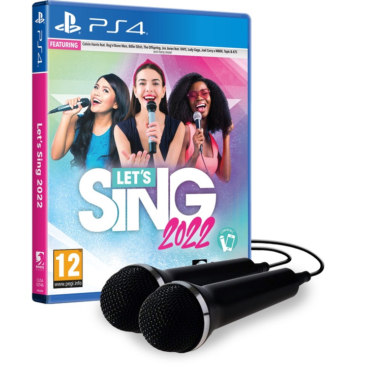 Lets Sing 2022 Double Mic Bundle PlayStation 4 Játékszoftver