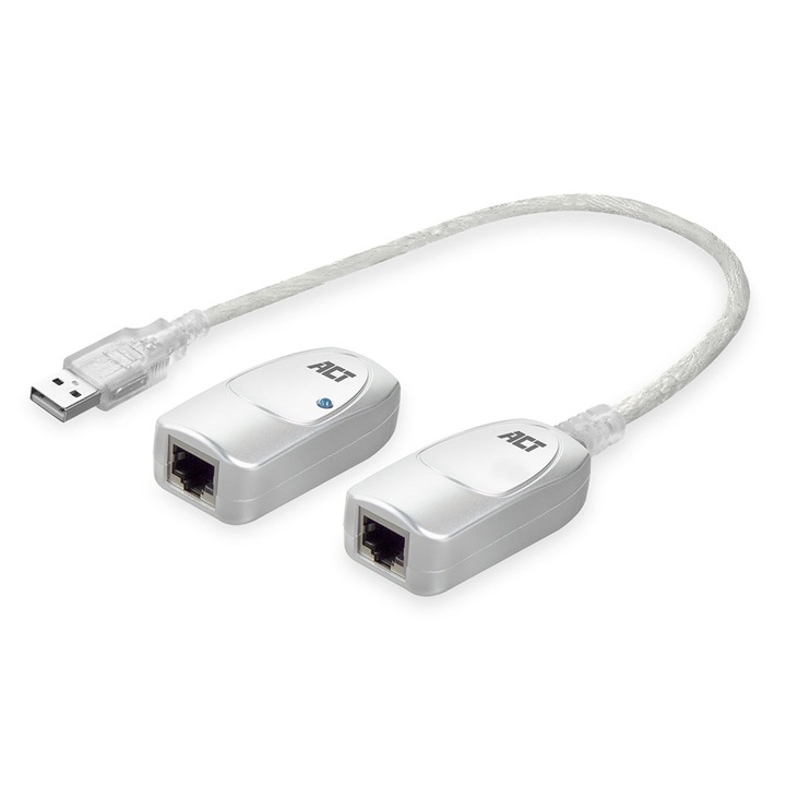 ACT AC6060 USB jel hosszabbító készlet, UTP kábelen keresztül, max 60 méter