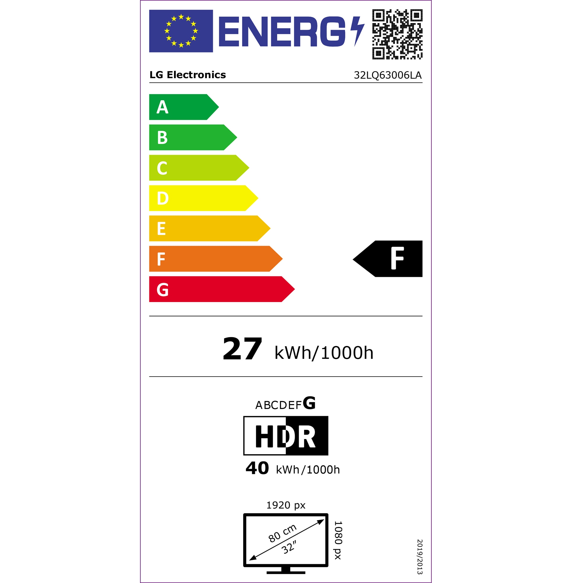 Televizor LED LG 32LQ63006LA 32'' Full HD, Smart TV, Dolby Digital, DVB-T2, Negru