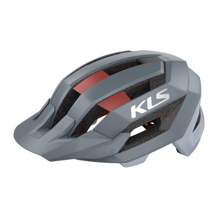 Kellys kerékpáros védősisak, Sharp, 58-62 cm, Szürke