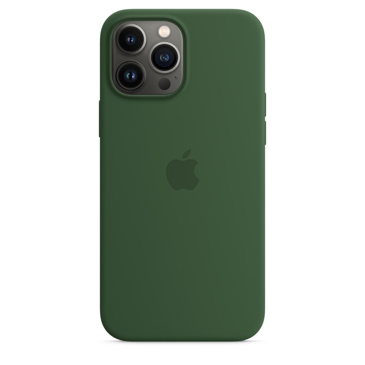 Силиконов Кейс за Apple iPhone 13 Pro, Shockproof, Тъмнозелен