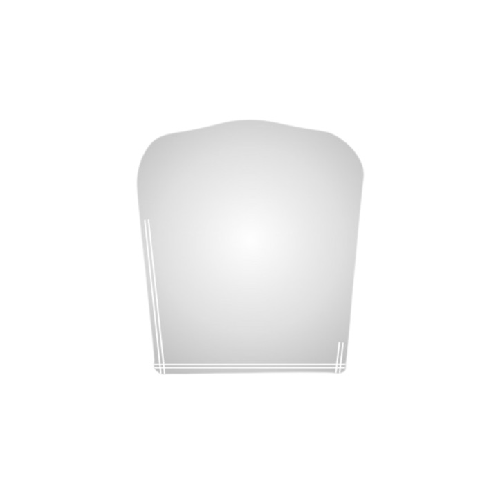 Огледало Inter Ceramic ICM R46, За баня, С планки за монтаж