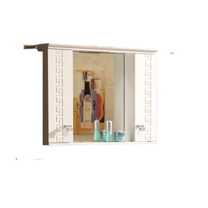 Огледален Шкаф Inter Ceramic ICMC 1047-70, PVC, Стъкло, LED Осветление, Бял, За баня, Стенен, Влагоустойчив, Водоустойчив