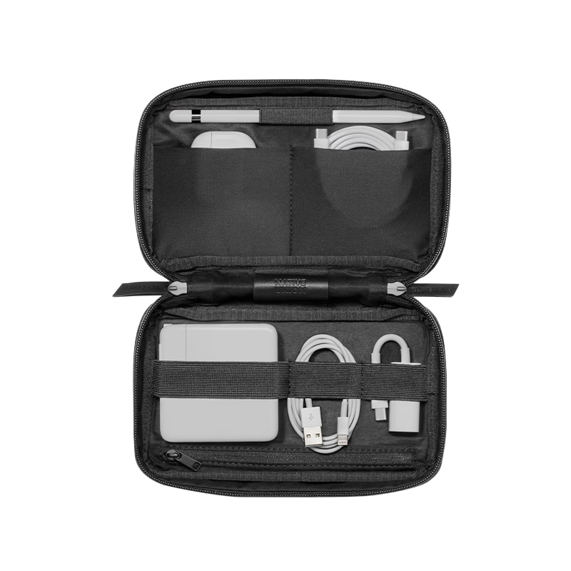 Organizator accesorii electronice, Native Union, Poliester/Nailon, 11.5x20x5.5 cm, Negru