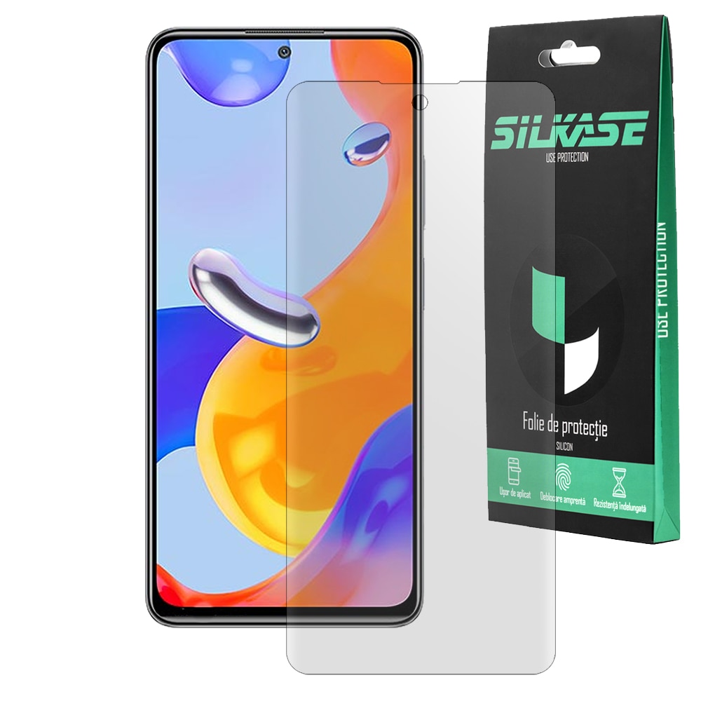 Folie Mata Silkase Pentru Xiaomi Redmi Note 11 11s Protectie Ecran Silicon Regenerabil Emag Ro