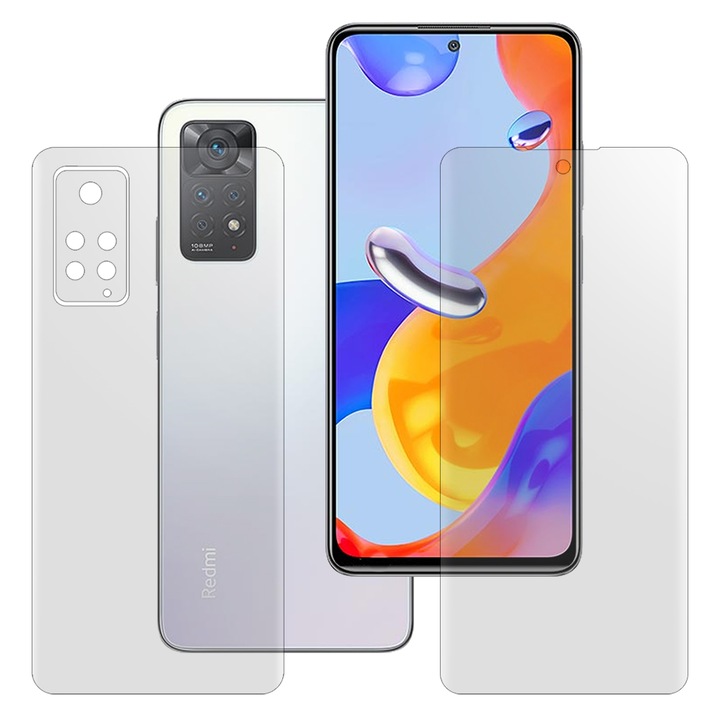 Комплект 2 матови фолиа SILKASE за Xiaomi Redmi Note 11/ 11S, защита на телефона, възобновяем силикон