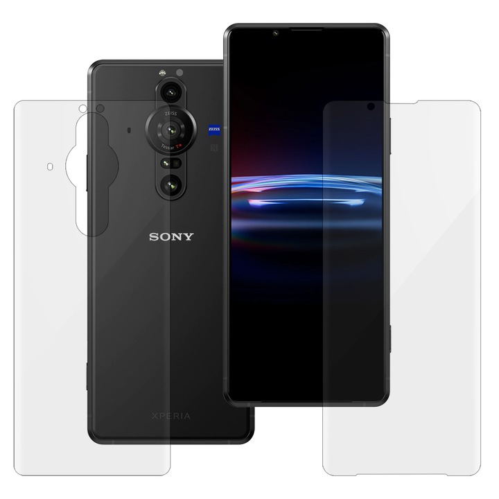 Комплект 2 фолиа SILKASE за Sony Xperia Pro-I, защита на телефона, възобновяем силикон