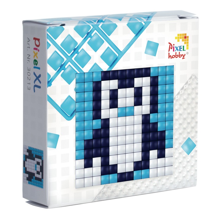 Set hobby creativ cu pixeli Pixelhobby, Pixel XL Mozaic, Pinguin