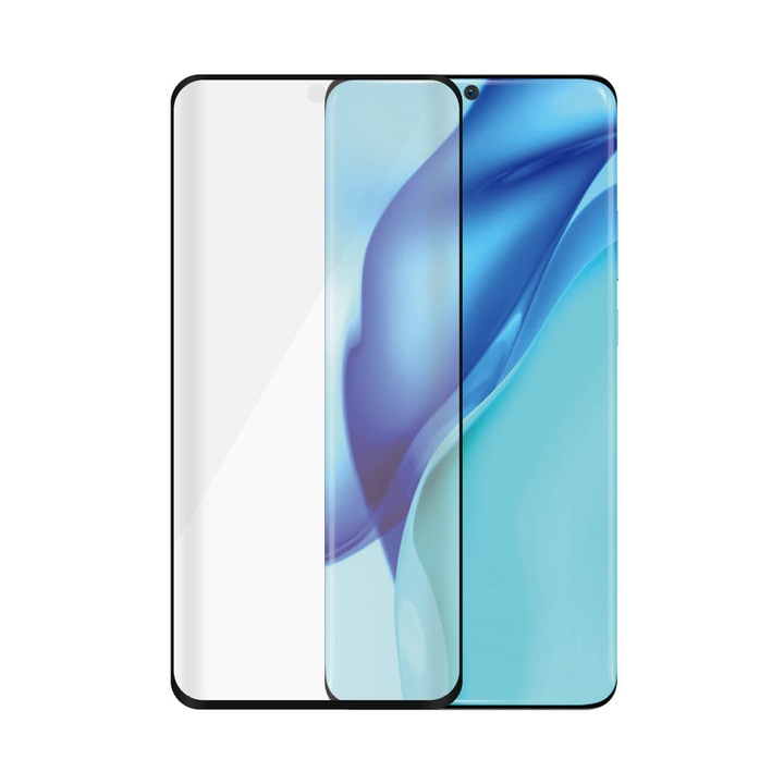 Folie telefon, PanzerGlass, Sticla, Pentru Huawei P50 pro, Negru