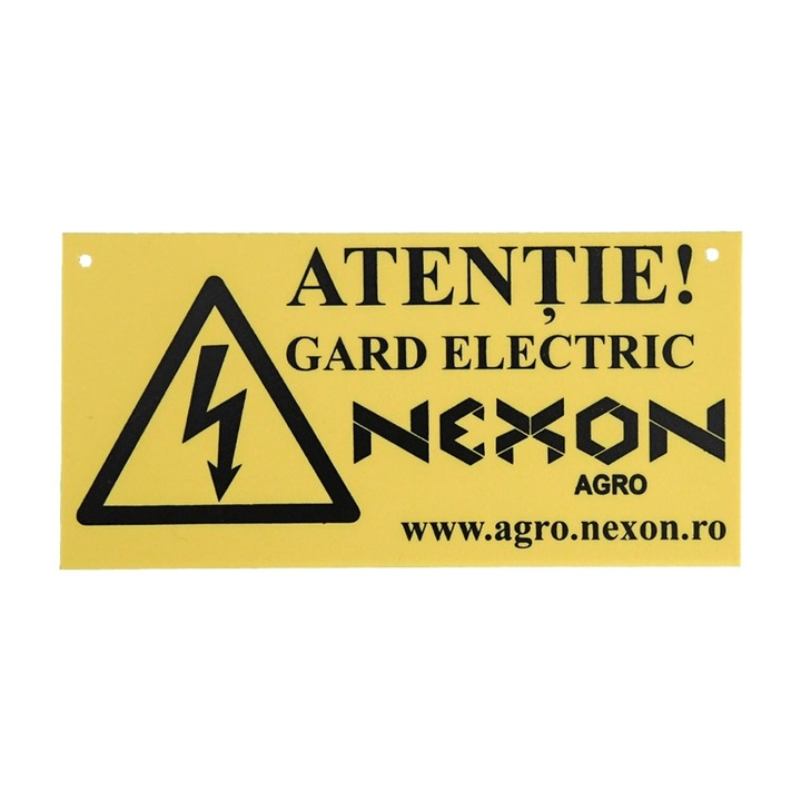 Placuta de avertizare gard electric NEXON