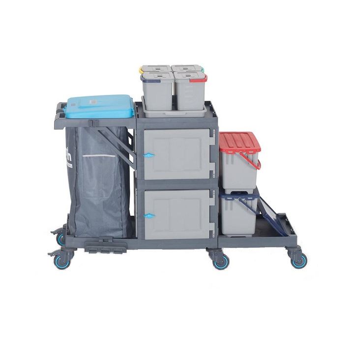 Carucior profesional curatenie si dezinfectie mop talpa 533, Fanset