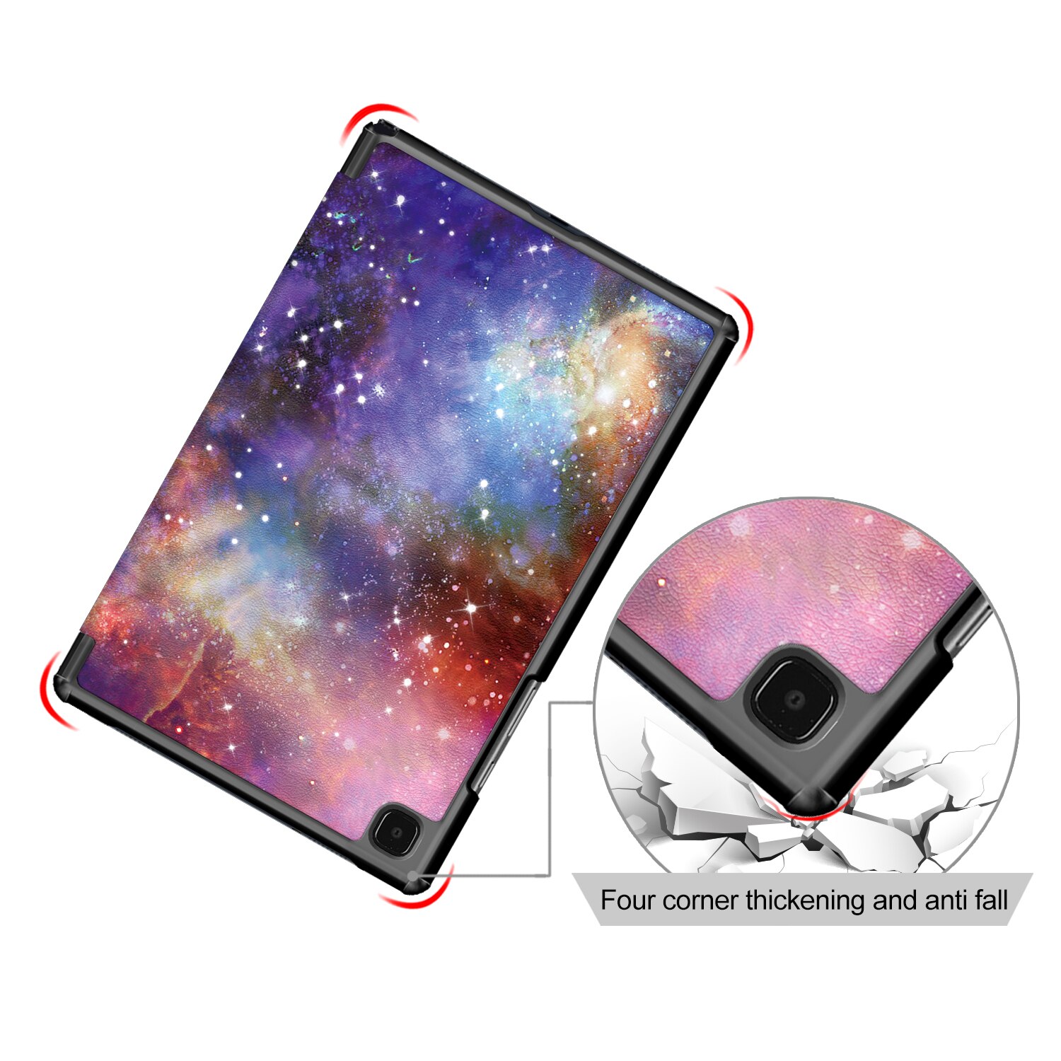Husa de protectie premium Natty Pell, compatibila cu Samsung Galaxy Tab A7 2020 (SM-T500/SM-T505/SM-T507) - Galaxy