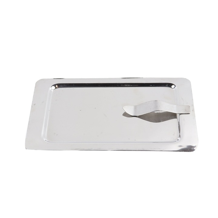 Tava dreptunghiulara pentru servire 1103672, din inox, 17x11 cm