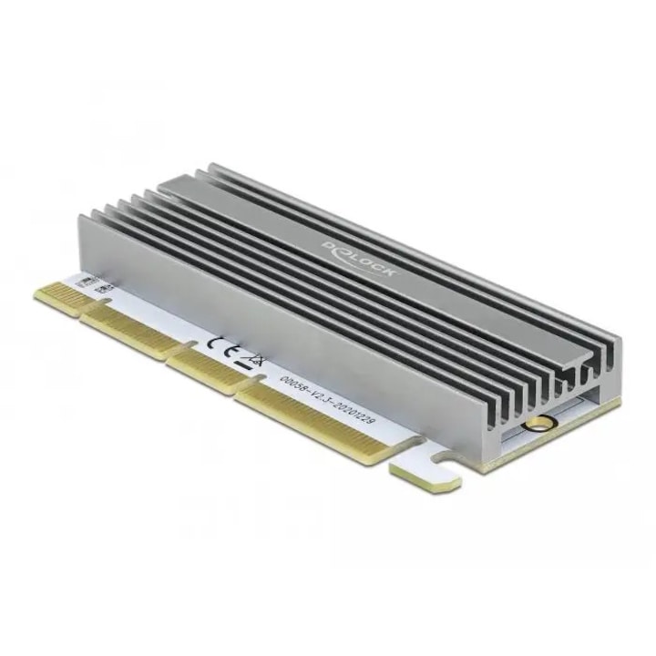 Delock PCI Express x16 (x1 / x4 / x8) Card la 1 x NVMe M.2 Key M cu iluminare LED