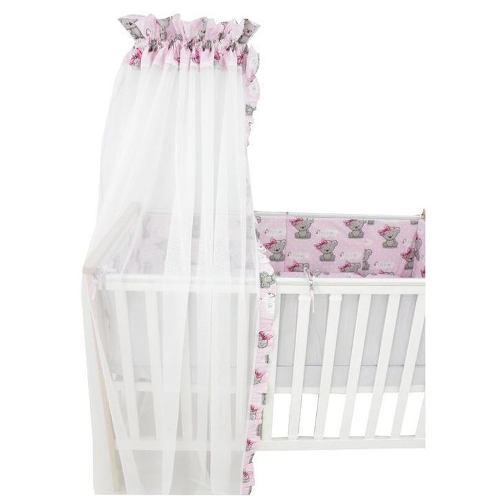 Baldachin, din voal, It is a Girl, roz, 300x160 cm