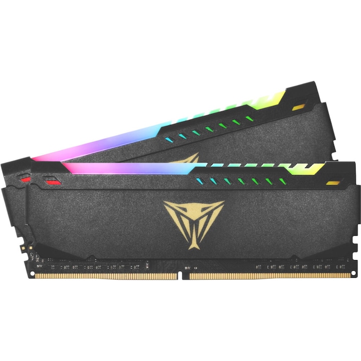 Memória Patriot Viper Steel RGB 16GB DDR4 3200MHz CL18 Dual Channel Kit