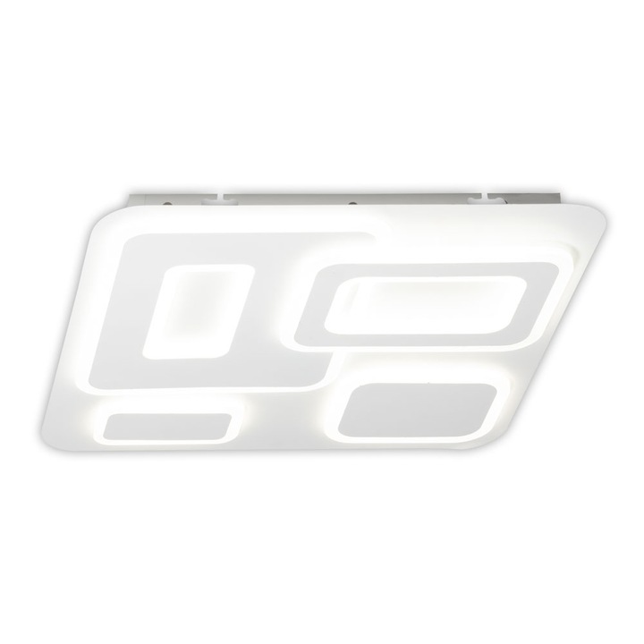 Plafoniera Led Integrat, 95W, cu Telecomanda, Tip Lumina reglabila 3000-6000k, 5000 lm, 480x480x50mm, Zamo Bary