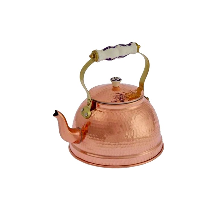 Чайник с порцеланова дръжка