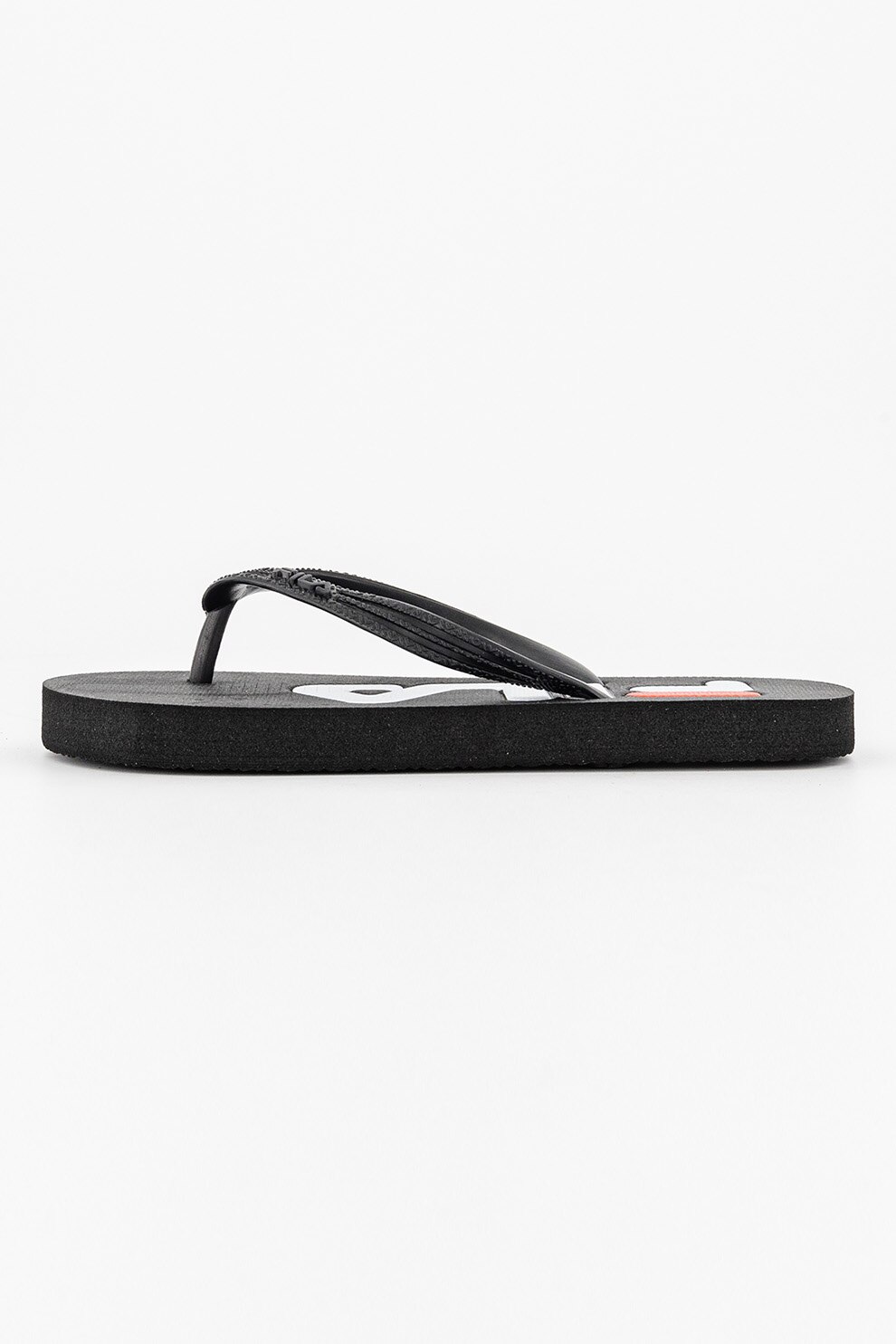 Fila, Papuci flip-flop cu model uni Troy, Negru, 31 EU