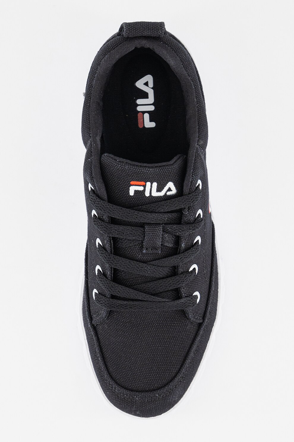 Fila, Кецове Sandblast с равна платформа и лого, Черен, 37 - eMAG.bg