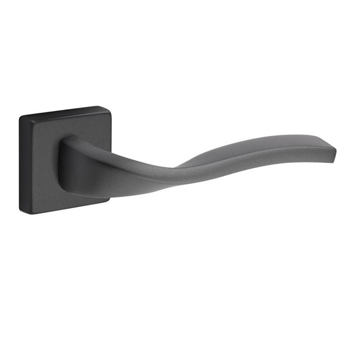 Maner usa, FIMET Viper, Rozeta patrata pentru WC, 50 mm, Negru