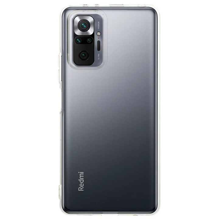 Husa de silicon Hard TPU 2mm pentru Xiaomi Redmi Note 10 Pro, Transparent