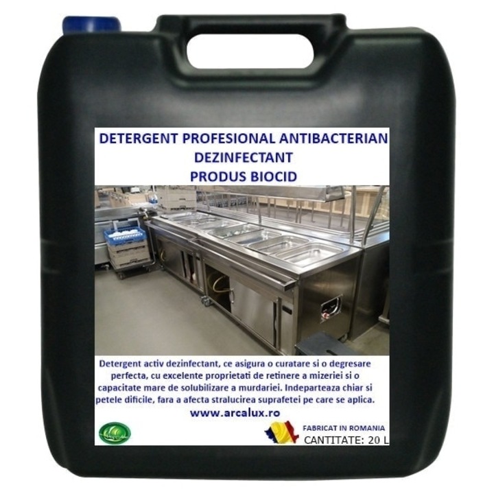 Detergent profesional antibacterian, Produs Biocid, Arca Lux, bidon 20 L