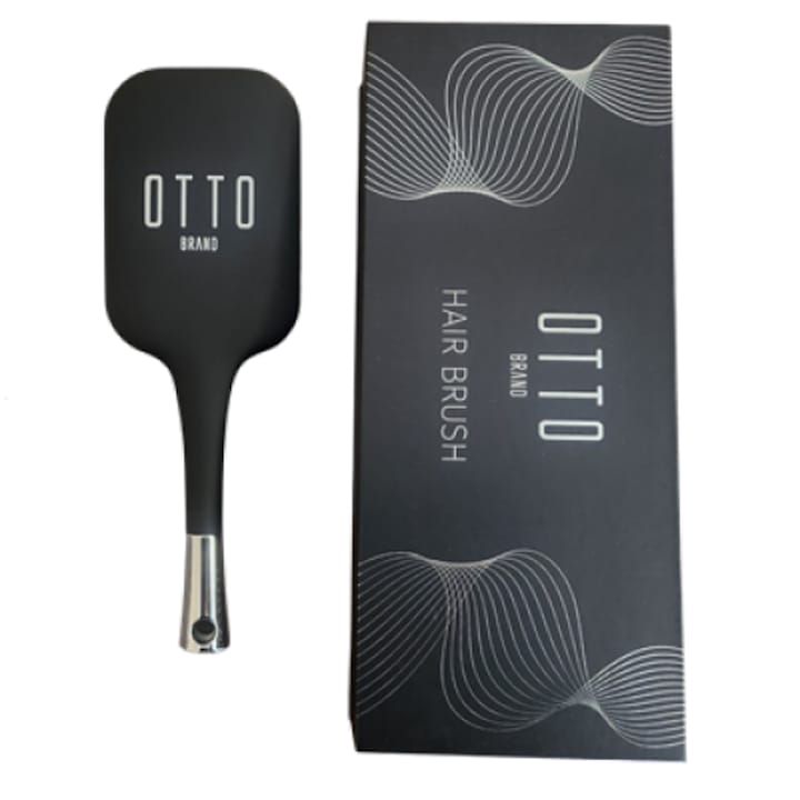 Професионална четка за разресване на коса и екстеншън OTTO brand, черна