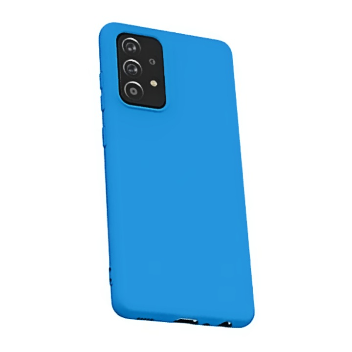 Защитен калъф за Samsung Galaxy A52 / A52 5G / A52S 5G Silicon Blue Velvet Inside