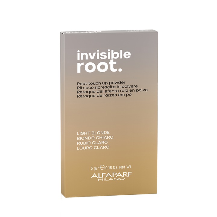 Pudra nuantatoare pentru radacina Alfaparf Milano Invisible Root Touch Up, Blond deschis, 5g