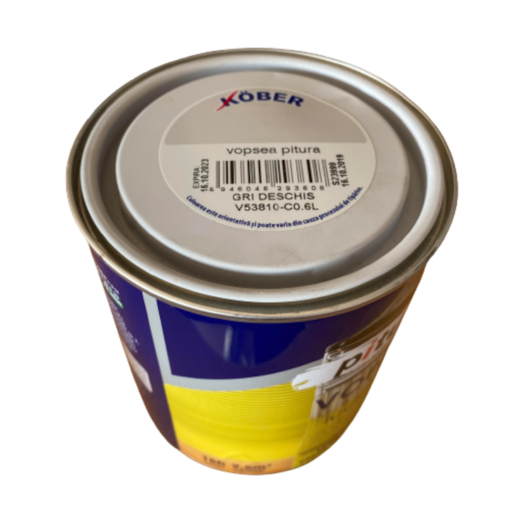 Vopsea alchidica, kober, gri deschis, 0.60 L