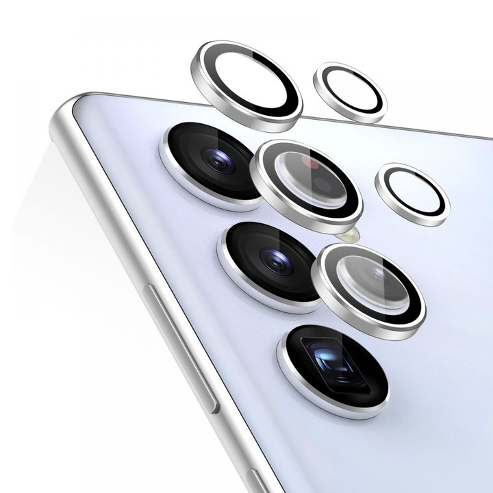 Стъклен протектор за камера fixGuard Camera Lens за Samsung Galaxy S23 Ultra, Silver