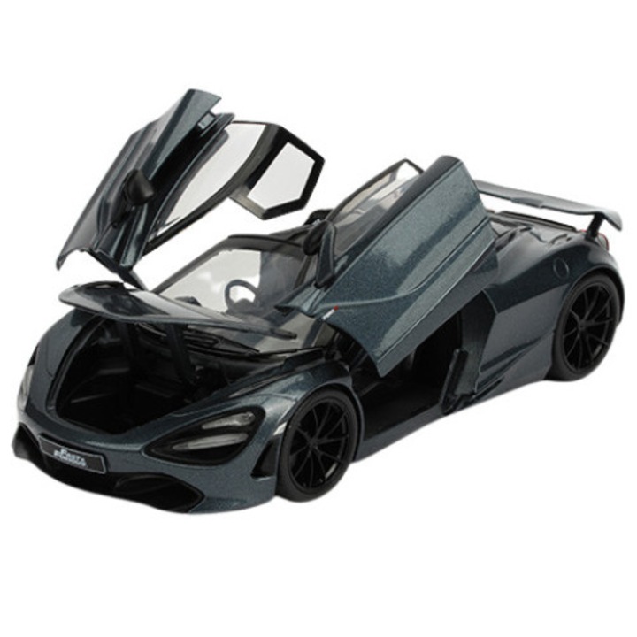 Masinuta metalica Shaw's McLaren 720S Fast and Furious, Jada Toys, 21 cm
