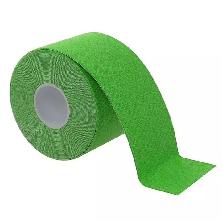 Banda Kinesiologica SIKS® pentru suportul muschilor, pentru sportivi si atleti, verde
