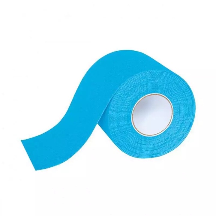 Banda Kinesiologica SIKS® pentru suportul muschilor, pentru sportivi si atleti, albastru
